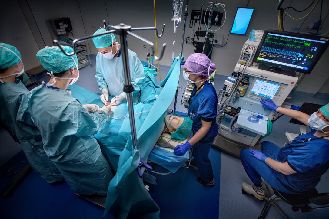 Clinical simulation training session